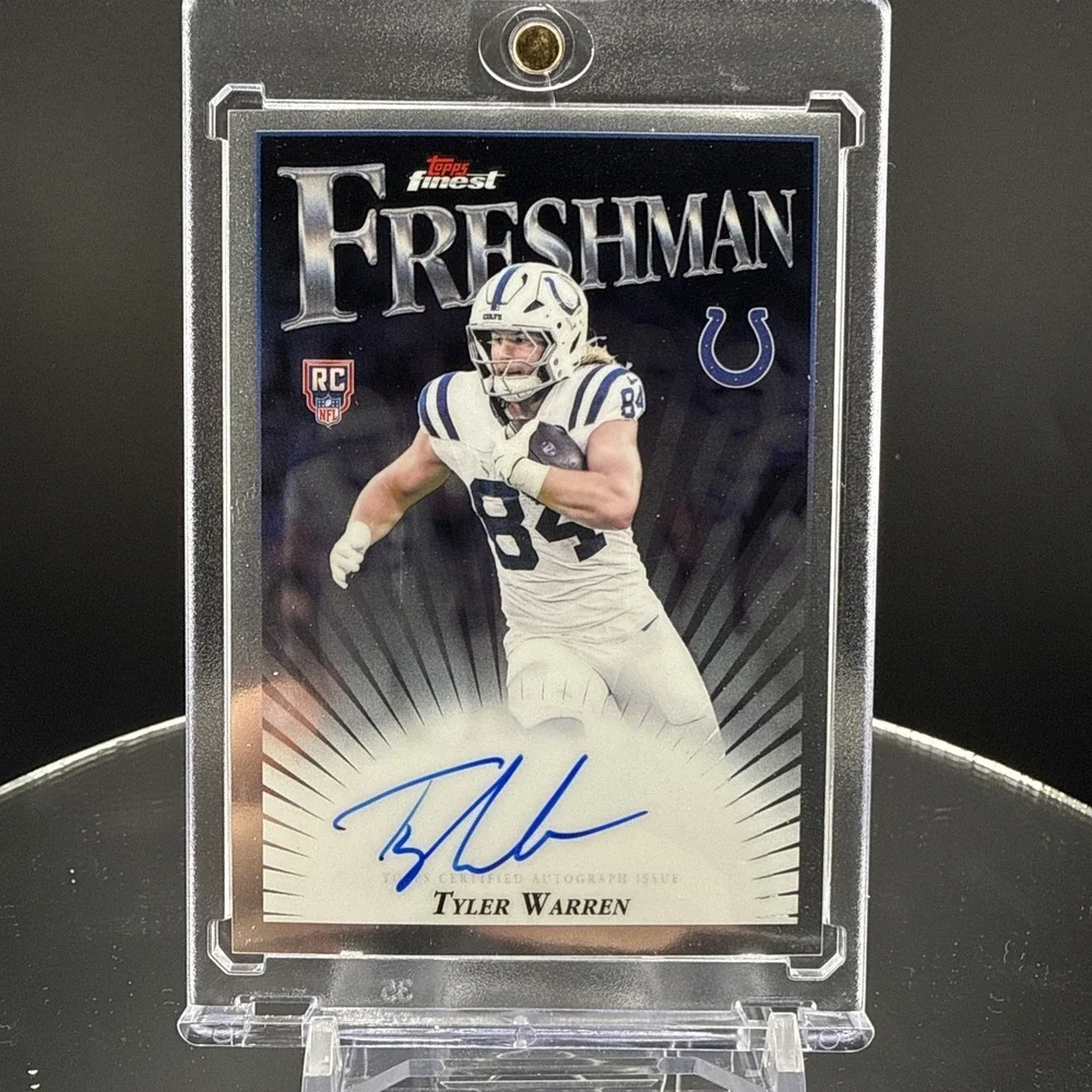 Topps Finest 2025 Tyler Warren Colts RC Auto Freshman Autographs FFA-TW
